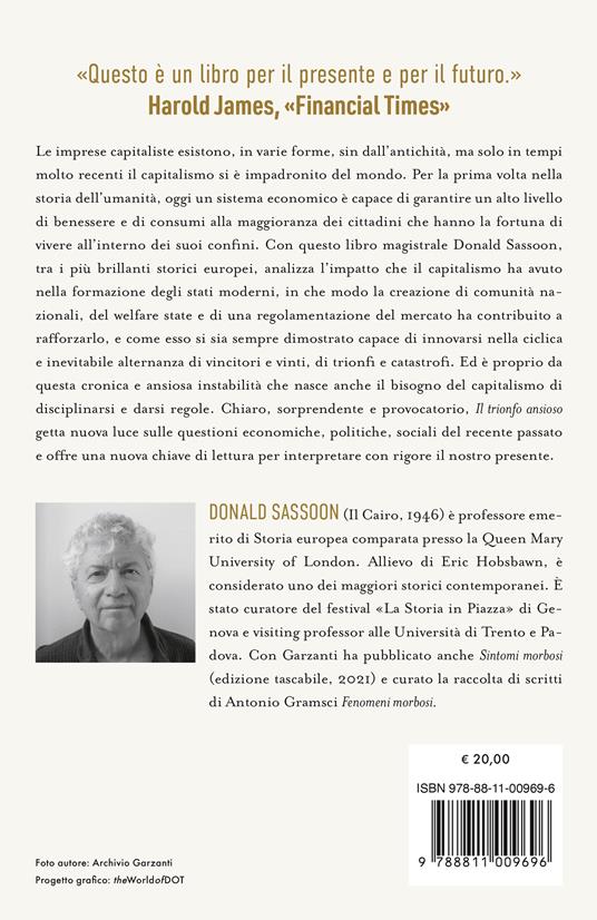 Il trionfo ansioso. Storia globale del capitalismo - Donald Sassoon - 2