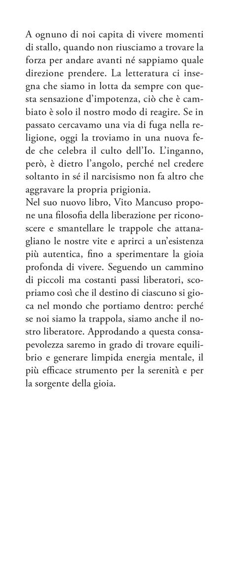 Non ti manchi mai la gioia. Breve itinerario di liberazione - Vito Mancuso - 2