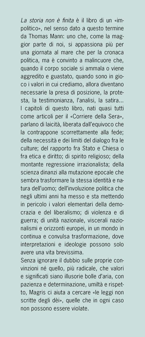 La storia non è finita. Etica, politica, laicità - Claudio Magris - 2