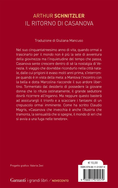 Il ritorno di Casanova - Arthur Schnitzler - 2