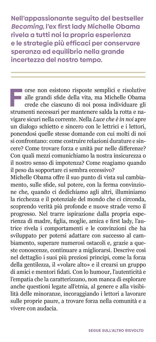 La luce che è in noi - Michelle Obama - 2