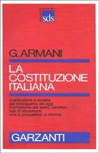 La costituzione italiana - Giuseppe Armani - copertina