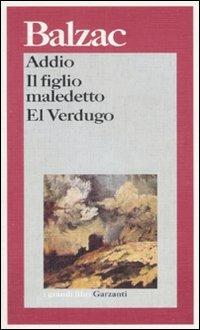 Addio-Il figlio maledetto-El Verdugo - Honoré de Balzac - copertina