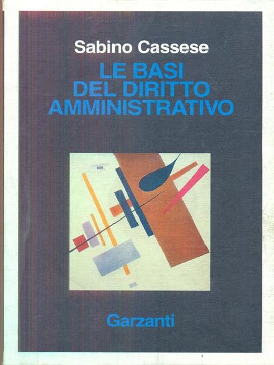 Le basi del diritto amministrativo - Sabino Cassese - copertina