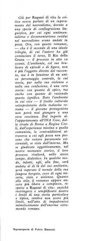 Una vita violenta - Pier Paolo Pasolini - 3