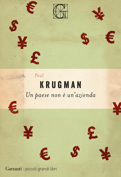 Un paese non è un'azienda - Paul R. Krugman - copertina