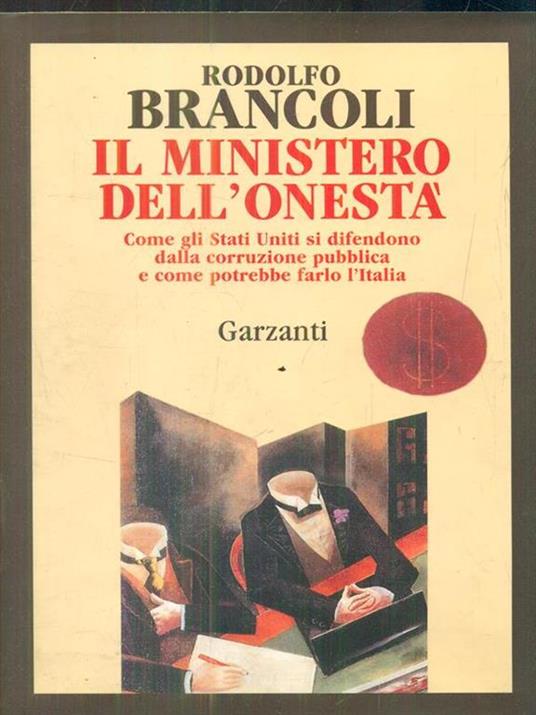 Il ministero dell'onestà - Rodolfo Brancoli - copertina