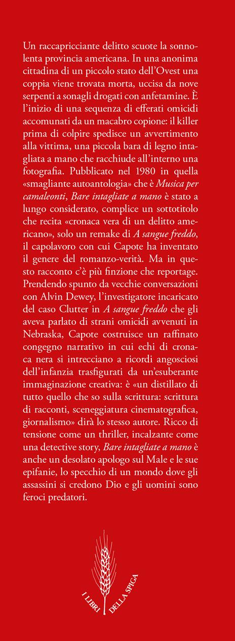 Bare intagliate a mano - Truman Capote - 2