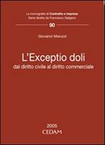 L'exceptio doli. Dal diritto civile al diritto commerciale