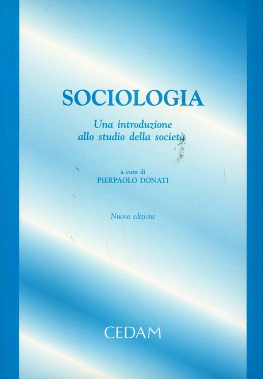 Sociologia. Una introduzione allo studio della società - copertina