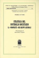 Strategie del controllo societario. La «proprietà» dei gruppi aziendali
