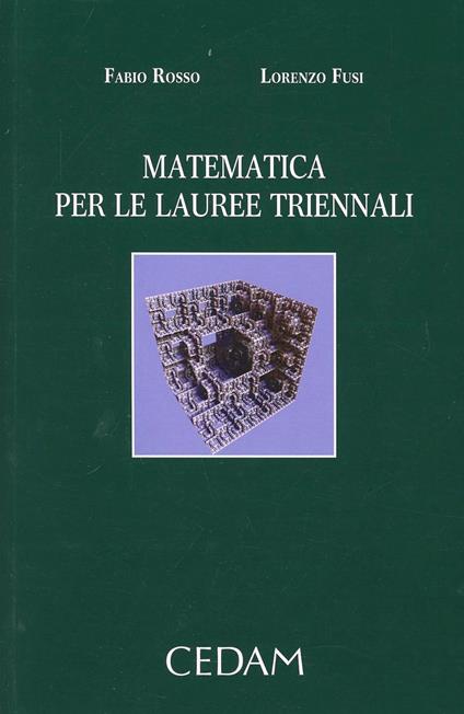 Matematica per le lauree triennali - Fabio Rosso,Lorenzo Fusi - copertina