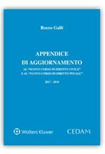 Appendice di aggiornamento al nuovo corso di diritto civile e al nuovo corso di diritto penale 2017-2018