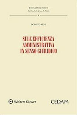 Sull'efficienza amministrativa in senso giuridico - Donato Vese - copertina