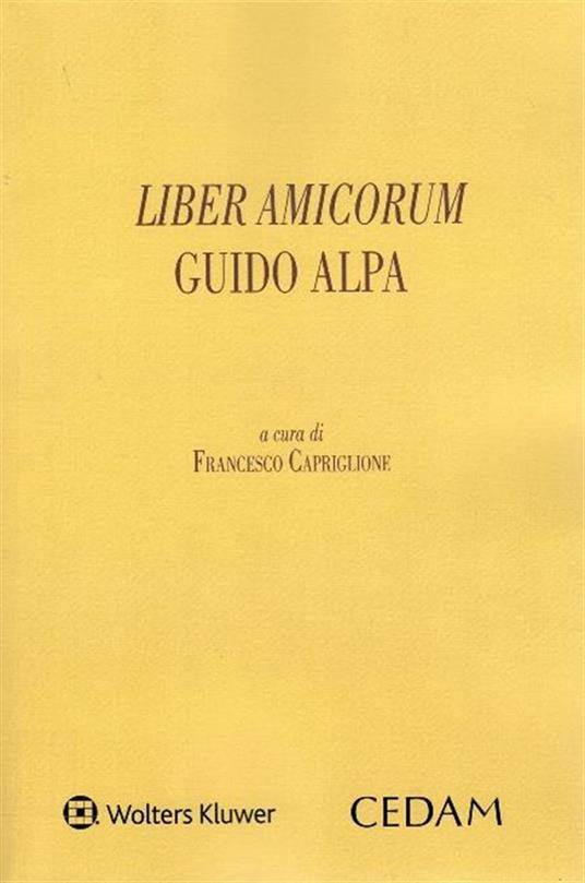 Liber amicorum Guido Alpa - copertina