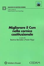 Migliorare il CSM nella cornice costituzionale