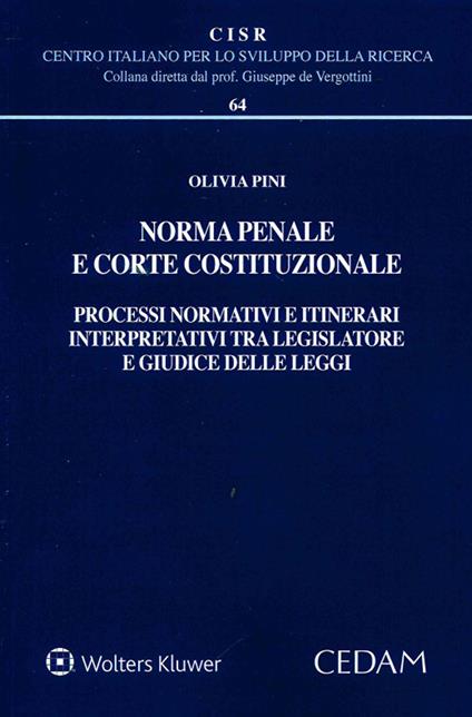 Norma penale e corte costituzionale - Olivia Pini - copertina