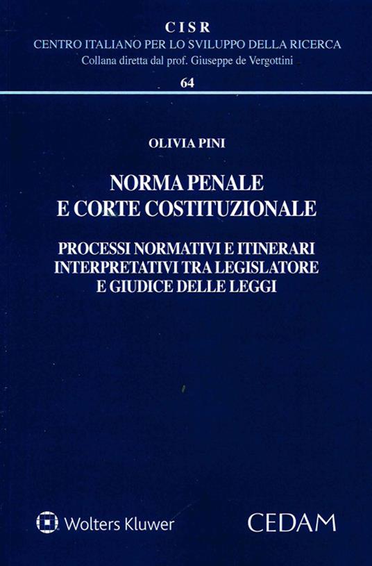 Norma penale e corte costituzionale - Olivia Pini - copertina