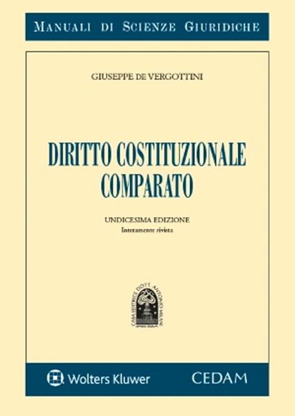 Diritto costituzionale comparato - Giuseppe De Vergottini - copertina