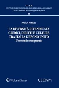 La diversità rivendicata. Giudici, diritti e culture tra Italia e Regno Unito - Paola Pannia - copertina