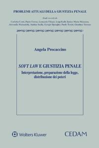 Soft law e giustizia penale - Angela Procaccino - copertina