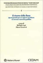 Il ritorno dello stato. Spunti giuridici per un rapporto equilibrato tra mercato e intervento pubblico