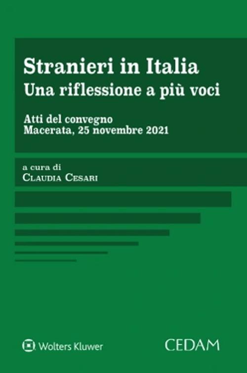 Stranieri in Italia. Una riflessione a più voci - copertina