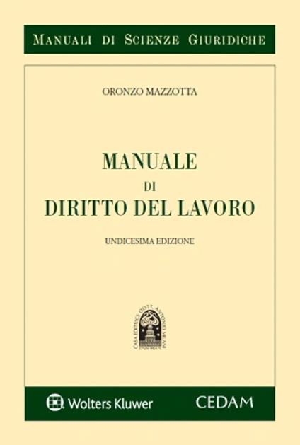 Manuale di diritto del lavoro - Oronzo Mazzotta - copertina