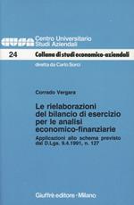 Le rielaborazioni del bilancio di esercizio per le analisi economico-finanziarie. Applicazioni allo schema previsto dal DL n. 127, del 9 aprile 1991