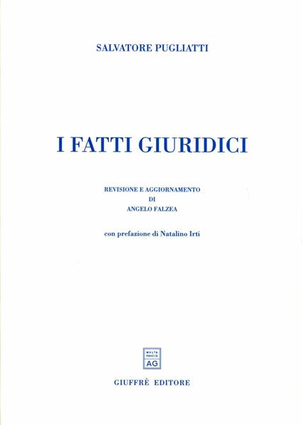 I fatti giuridici - Salvatore Pugliatti - copertina