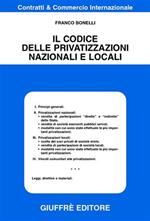 Il codice delle privatizzazioni nazionali e locali