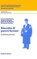 Raccolta di pareri forensi. In diritto privato