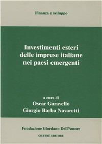 Investimenti esteri delle imprese italiane nei paesi emergenti - copertina