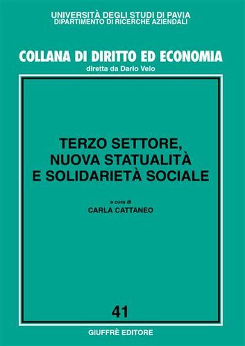 Terzo settore, nuova statualità e solidarietà sociale - copertina