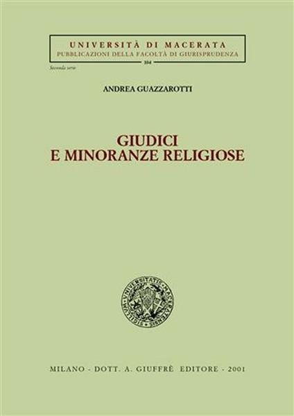 Giudici e minoranze religiose - Andrea Guazzarotti - copertina