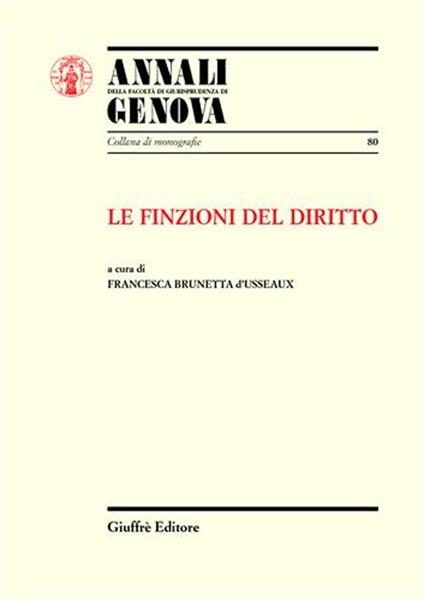 Le finzioni del diritto - copertina