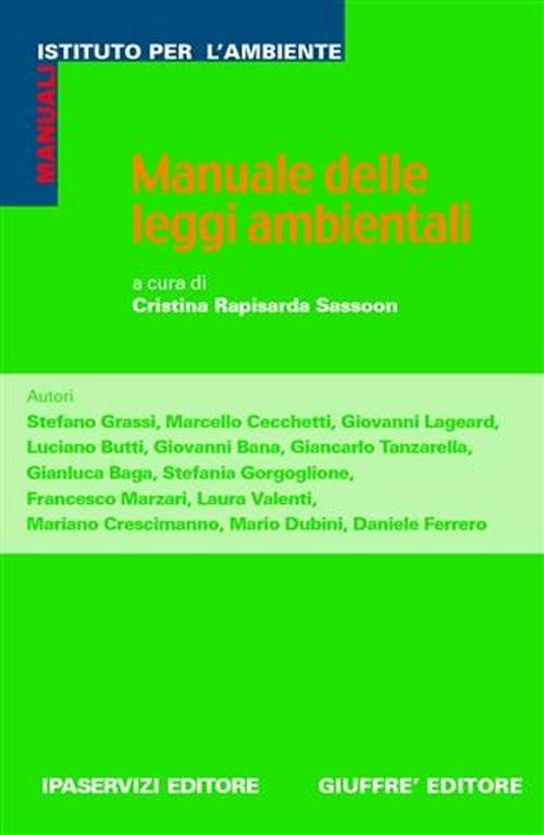 Manuale delle leggi ambientali - copertina