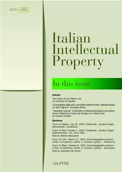 Italian intellectual property (July 2002) - copertina