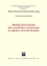 Programmazione dei rapporti familiari e libertà di contrarre