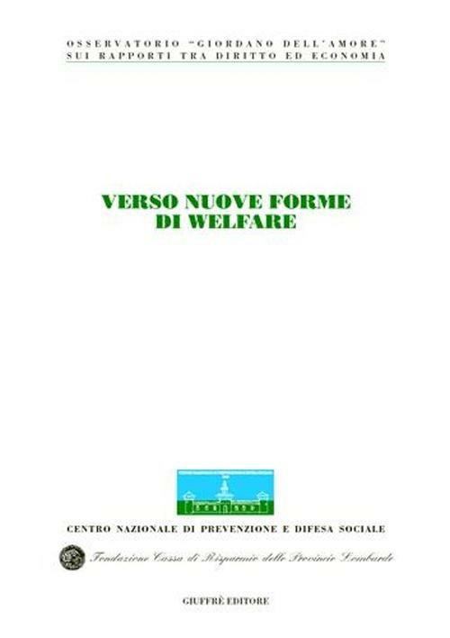 Verso nuove forme di welfare - copertina