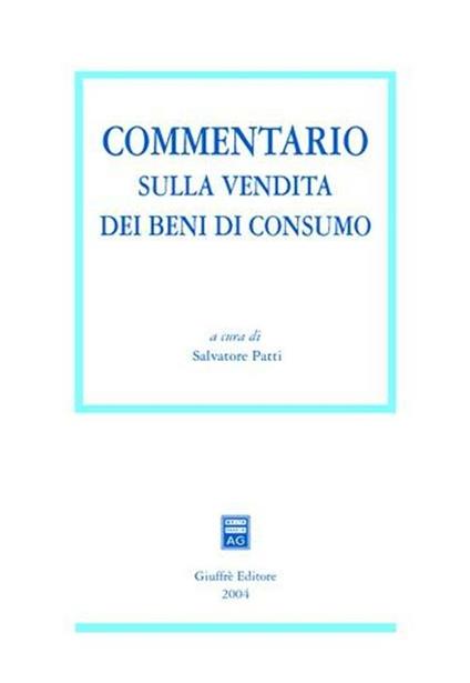 Commentario sulla vendita dei beni di consumo - copertina