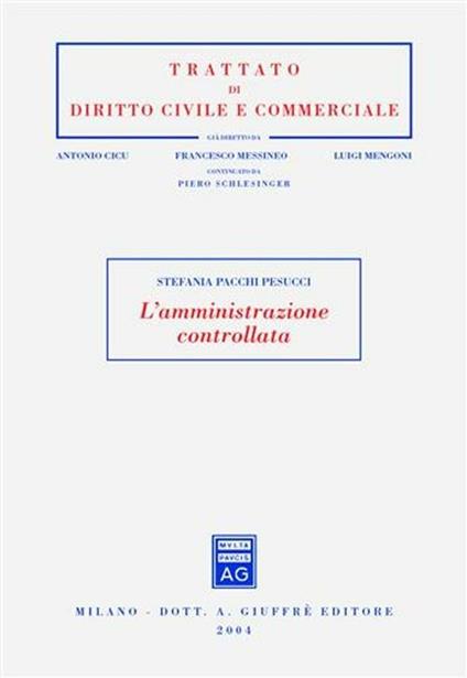 L' amministrazione controllata - Stefania Pacchi Pesucci - copertina