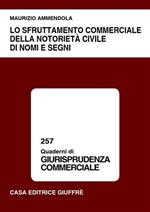 Lo sfruttamento commerciale della notorietà civile di nomi e segni