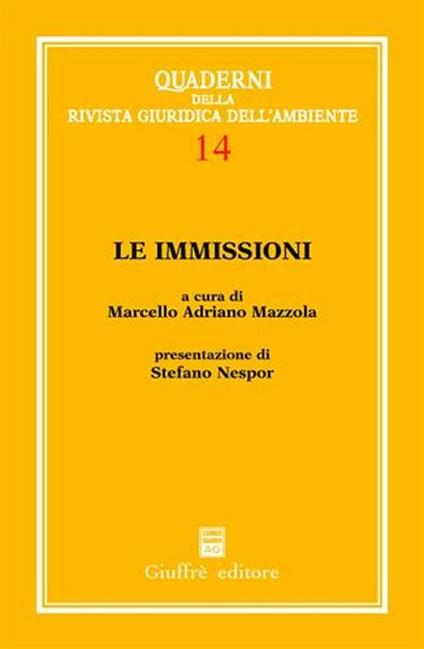 Le immissioni - copertina