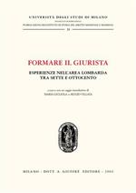 Formare il giurista