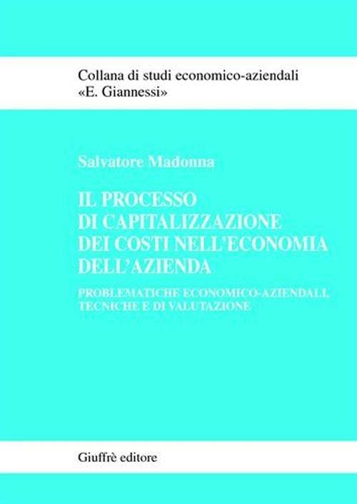 Il processo di capitalizzazione dei costi nell'economia dell'azienda. Problematiche economico-aziendali, tecniche e di valutazione - Salvatore Madonna - copertina