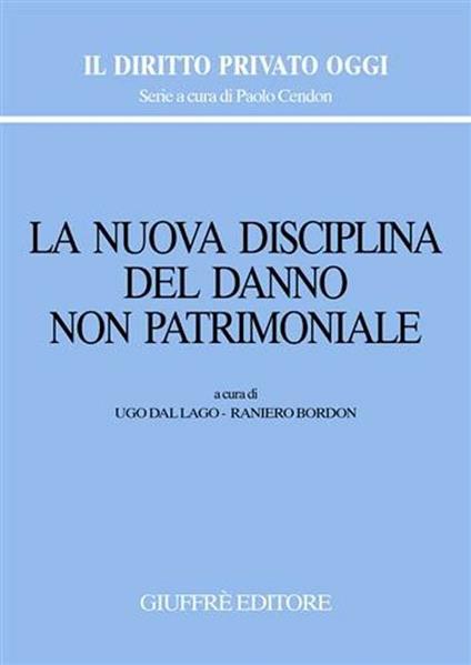 La nuova disciplina del danno non patrimoniale - copertina