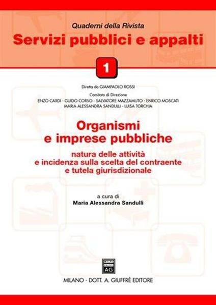 Organismi e imprese pubbliche - copertina