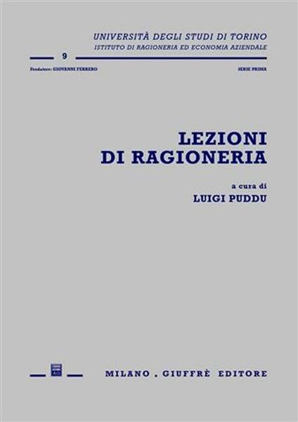 Lezioni di ragioneria - copertina