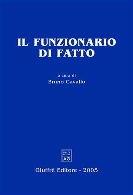 Il funzionario di fatto - copertina